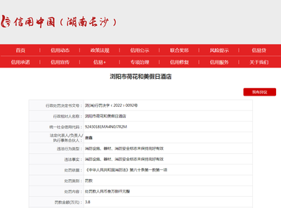 消防法規不可逾越 湖南健青酒店等公司因違反消防法受處罰